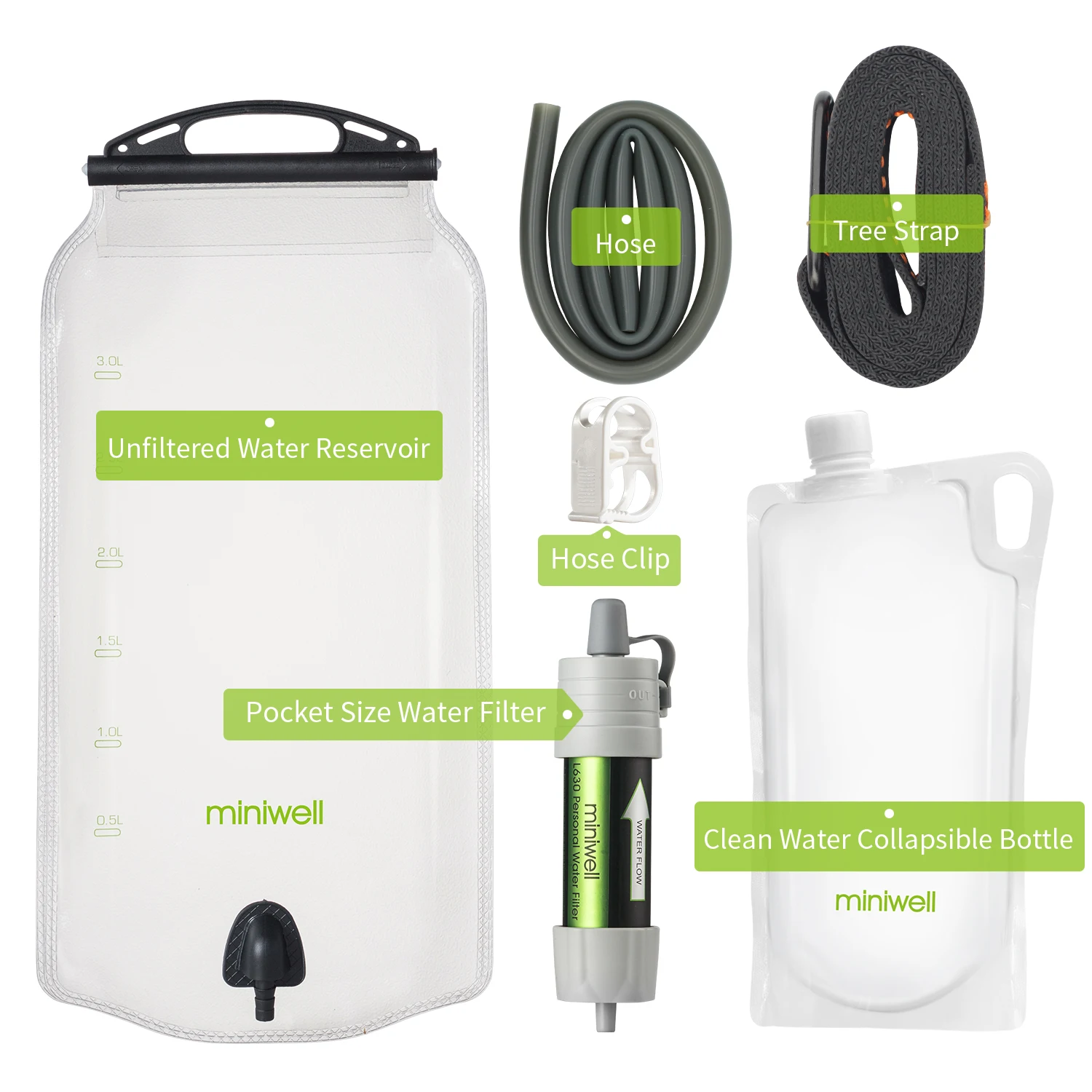 Purification d'eau/Paille filtrante Miniwell L630 survie urgence – Image 10