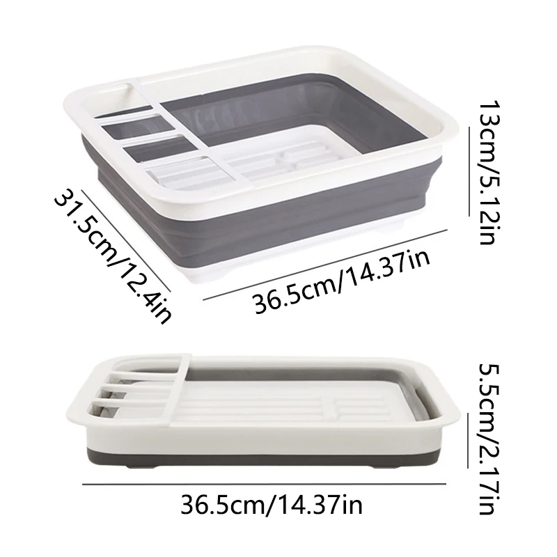 Égouttoir à vaisselle pliable et portable pour cuisine – Image 8