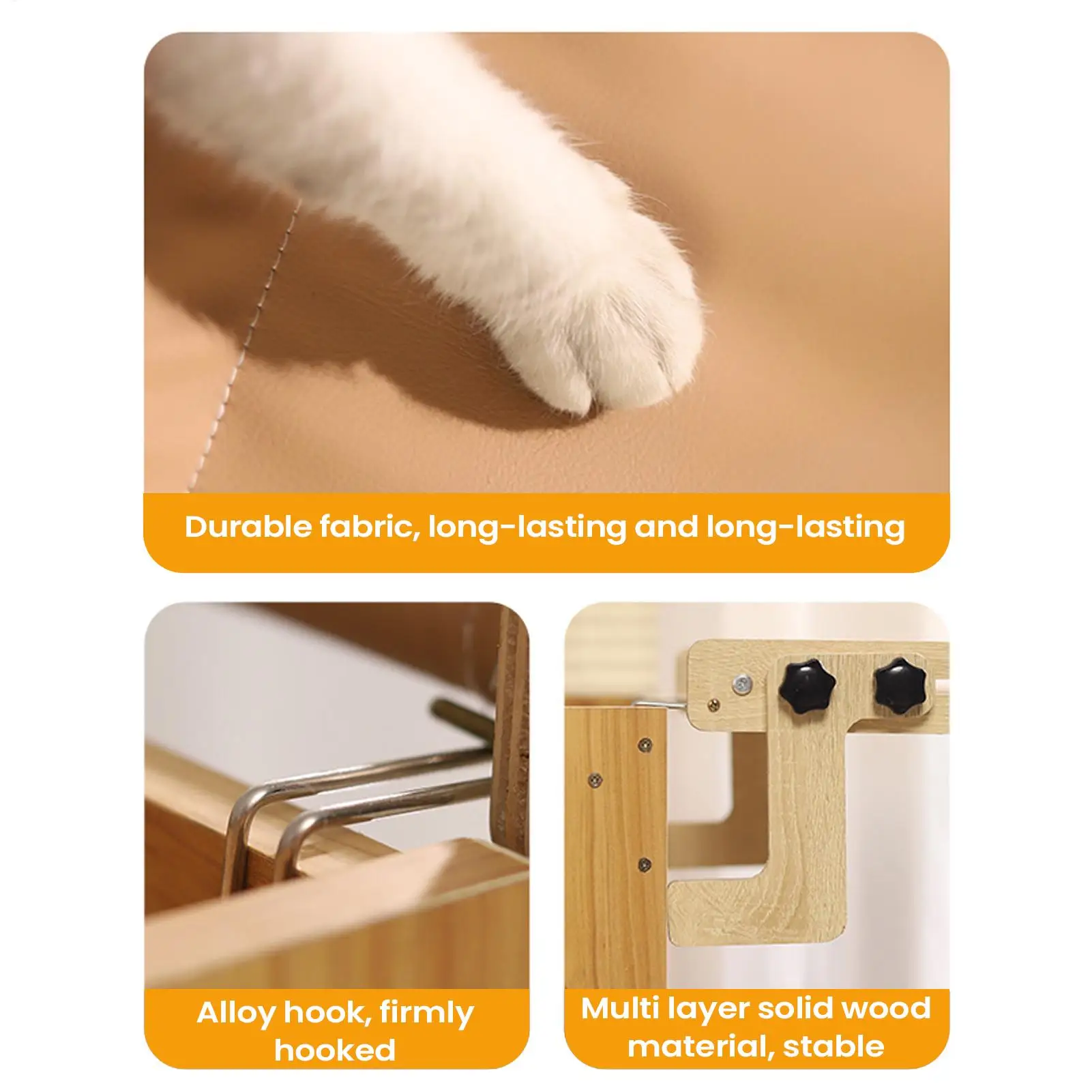 Lit pour mobilier d'intérieur pour chat, hamac flottant, – Image 13
