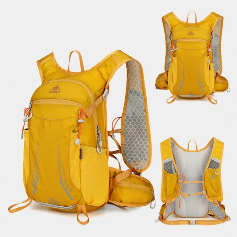 Sac à dos de cyclisme d'extérieur 18 l, grande capacité, léger, unisexe, multifonctionnel, imperméable, en nylon – Image 12
