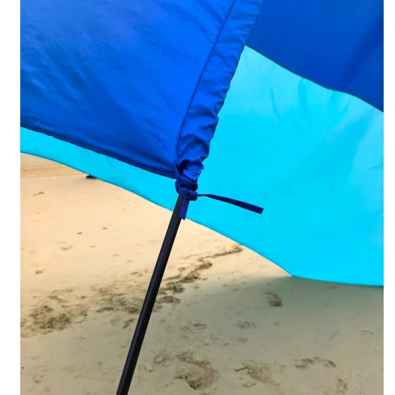 Pare-soleil portable étanche en nylon pour plage 3 à 6 personnes, multifonctionnel idéal pour jouer en sécurité des uv – Image 5