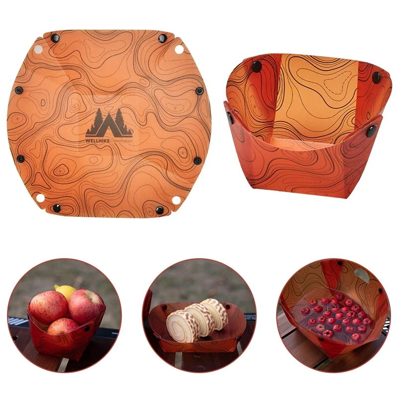 Ensemble de vaisselle de voyage pliable et léger Réutilisable – Image 27