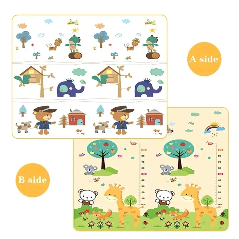Tapis de jeu/d'activité rampant pour bébé EPE non toxique sécuritaire 5 tailles au choix – Image 16