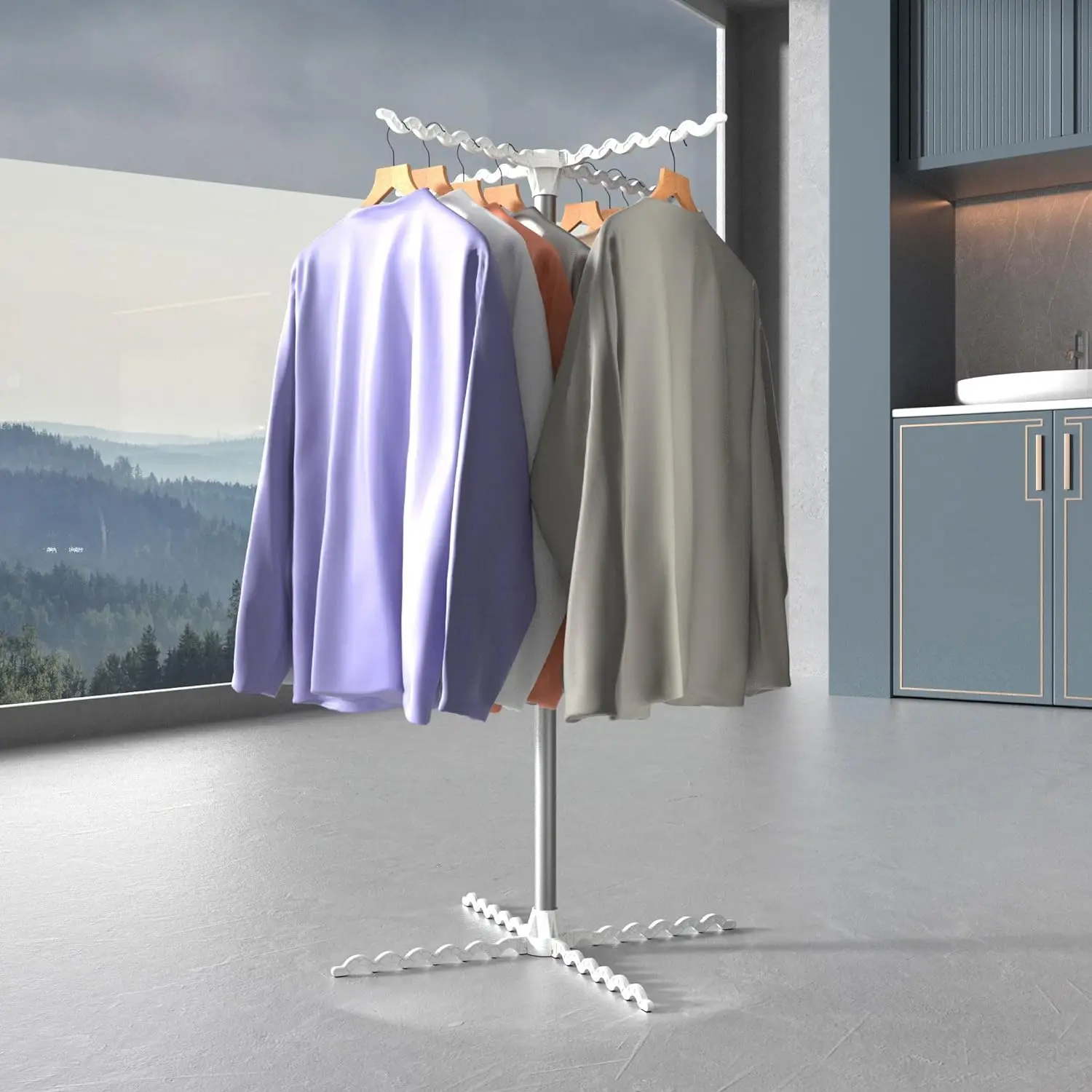 Sèche-linge électrique portable chauffant de voyage avec minuterie, 1000 W – Image 5