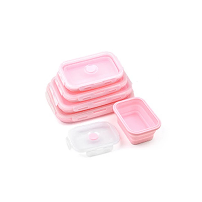 Boîte à déjeuner pliable en silicone, ensemble de 3/4 pièces – Image 8