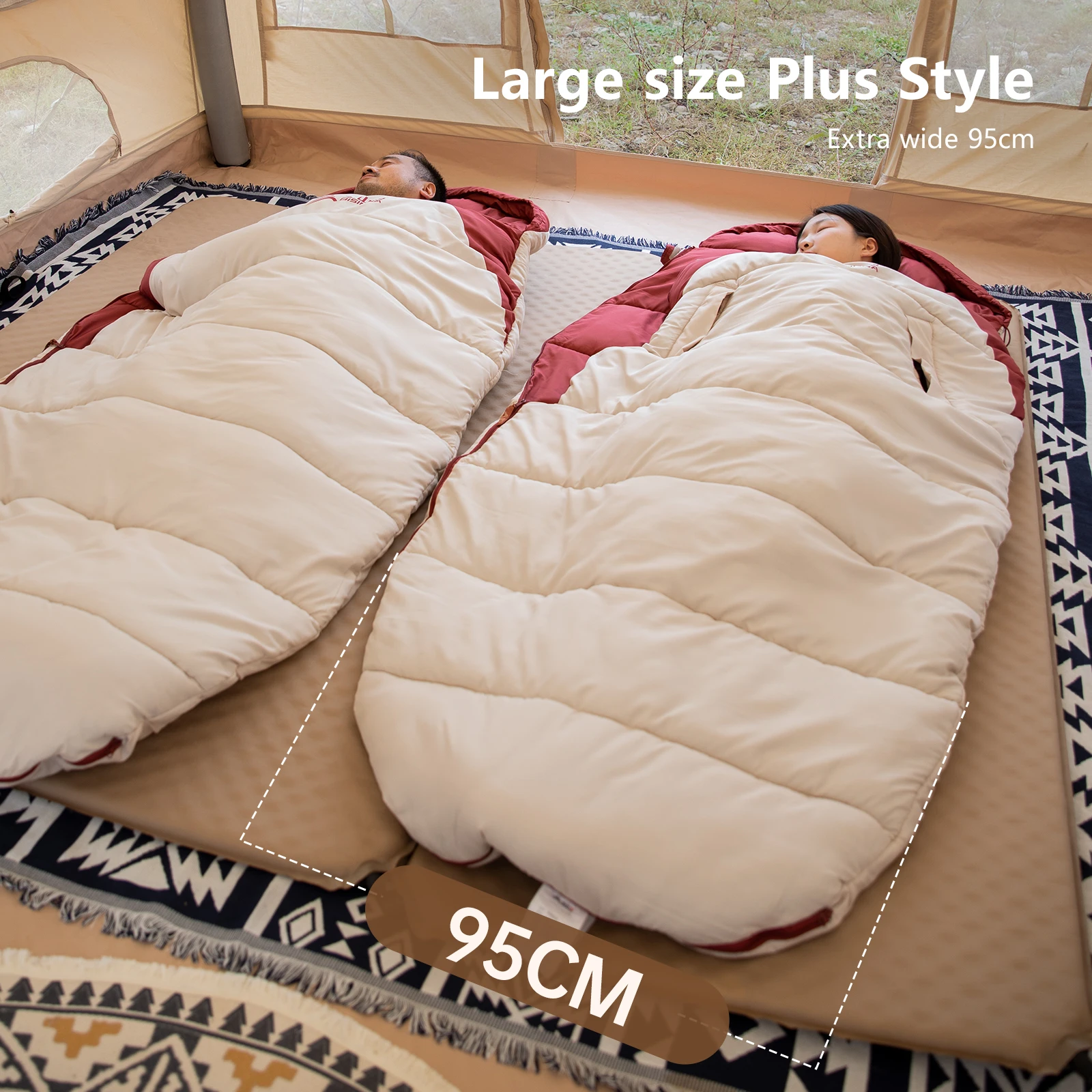 Sac de couchage XL imperméable pour adultes – Image 6