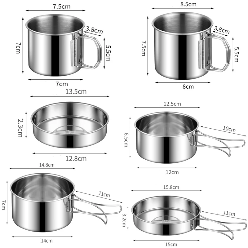 Ensemble de casseroles antiadhésives acier inoxydable – Image 2