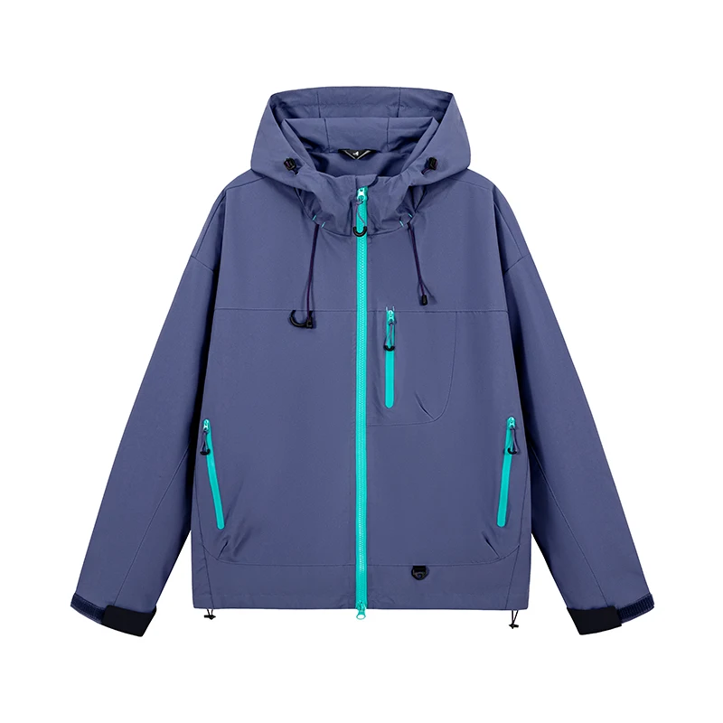 Veste à capuche de randonnée unisexe imperméable, coupe-vent d'automne – Image 8