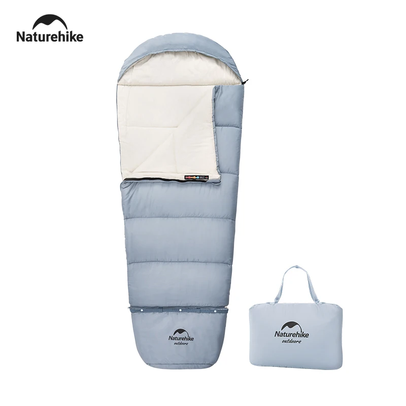 Sac de couchage enfants imperméable, ultraléger avec pieds épissés, 3 saisons, 15 à - 5°C Naturehike 2026