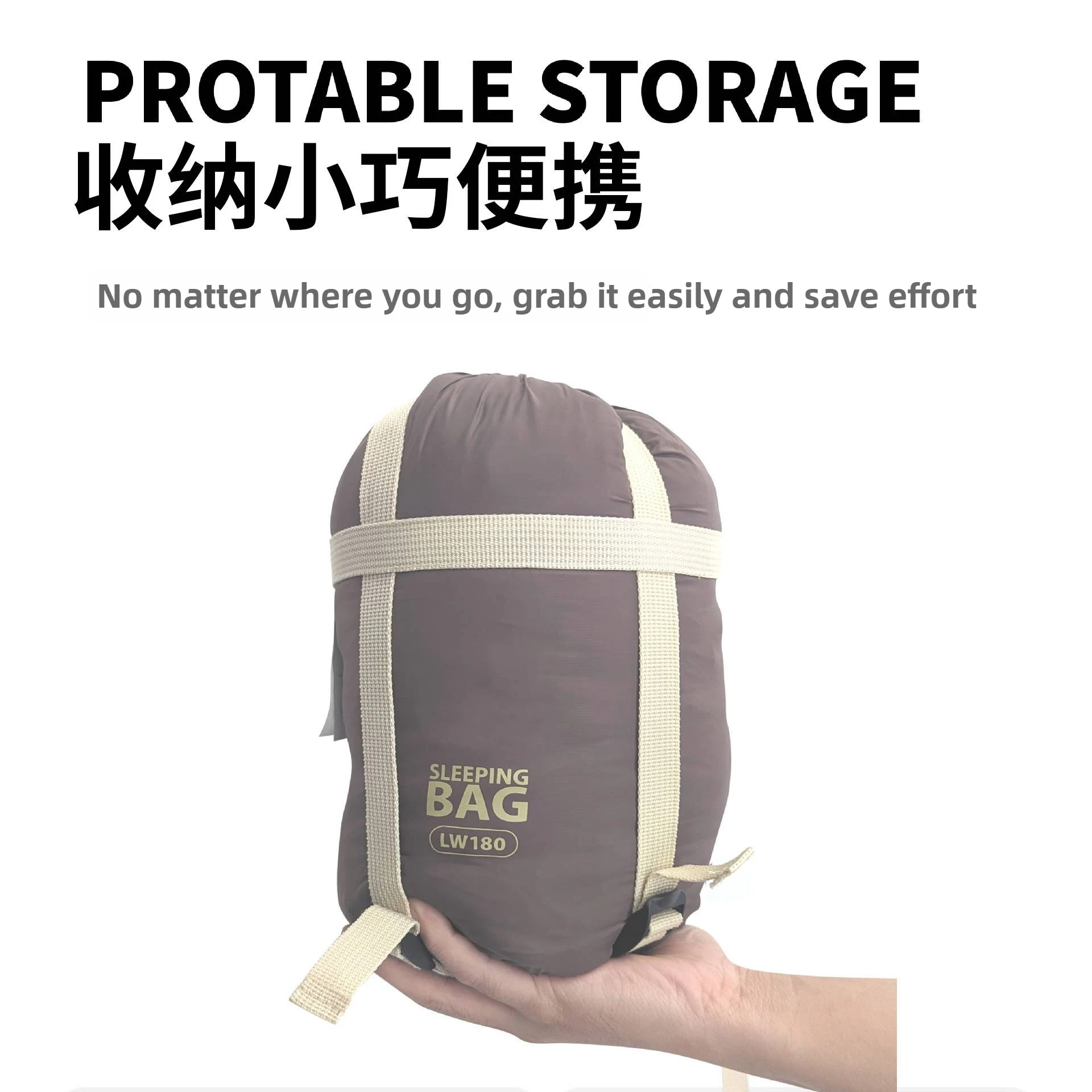 Mini sac de couchage adulte, en coton lavable en machine voyage, alpinisme, camping en plein air, – Image 4
