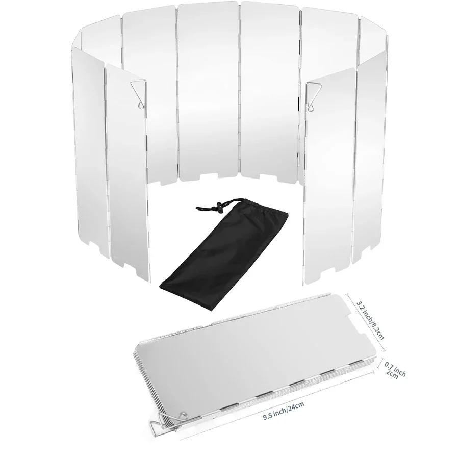 Para-vent haute pour réchaud/cuisinière - en aluminium compact et pliable – Image 8