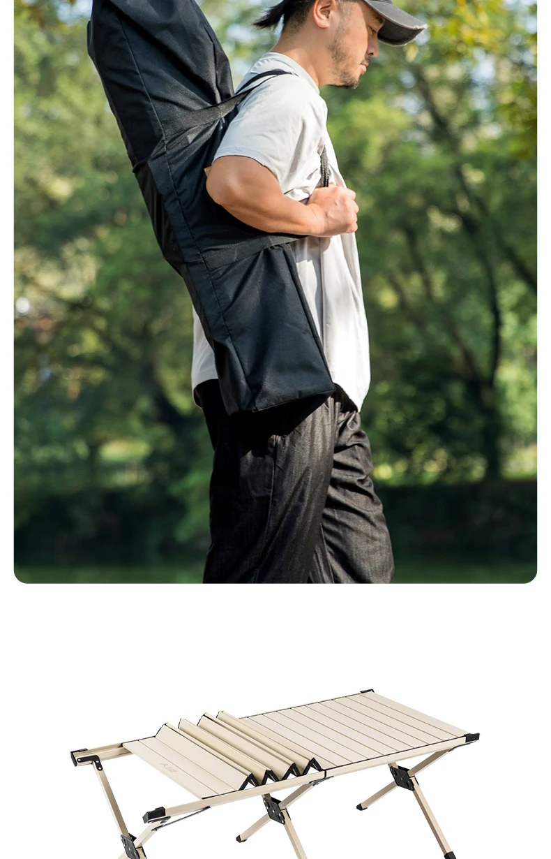 TABLE pliante Portable en acier au carbone avec sac de transport – Image 23