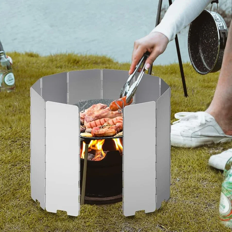 Para-vent haute pour réchaud/cuisinière - en aluminium compact et pliable – Image 5