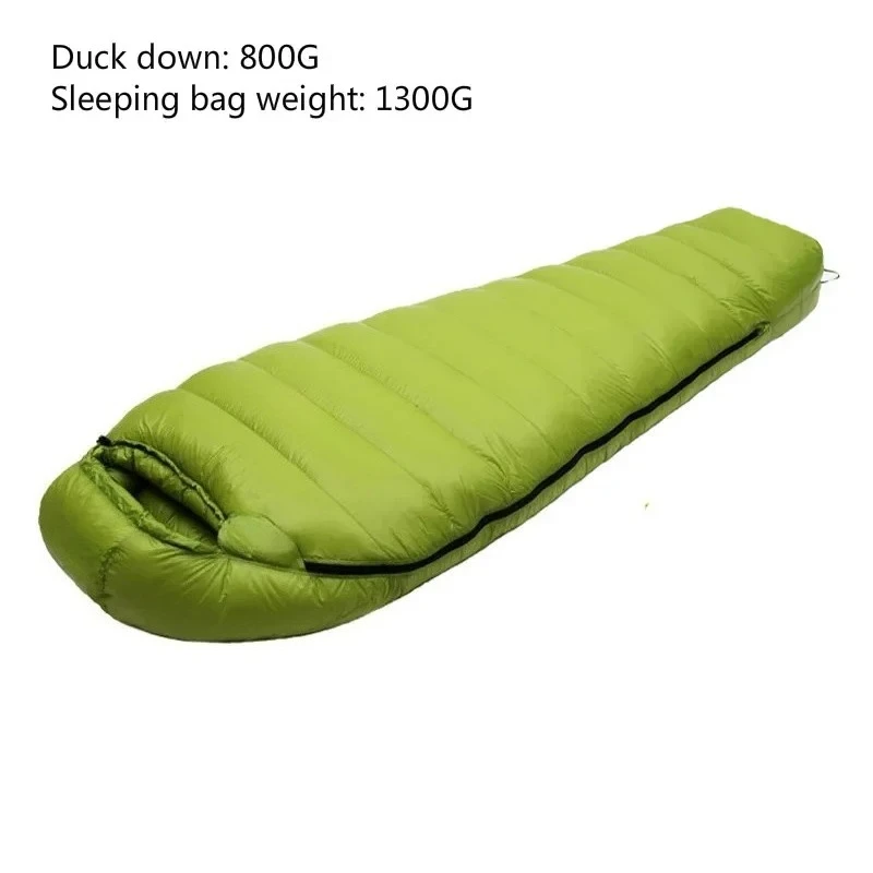 Sac de couchage ultra léger en duvet d'hiver et d'automne 400 g, 1 200 g 0 à -10 – Image 8