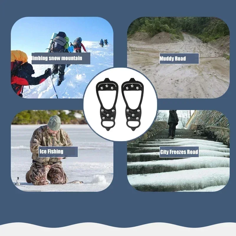 Crampons antidérapants 8 pointes en bouquets – Image 6