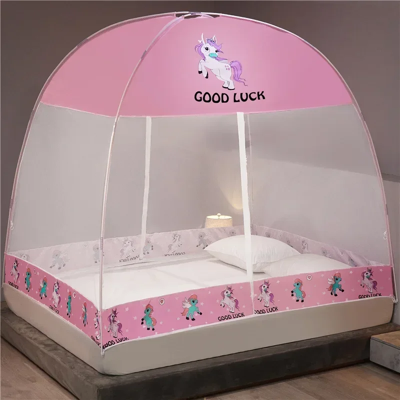 Moustiquaire de lit pliable pour lit double, respirante, anti-moustiques, pour la maison, les voyages et le camping – Image 16