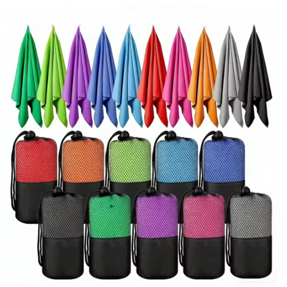 Serviette en microfibre, super absorbante séchage rapide, plage/yoga/natation/gym douce et légère – Image 2