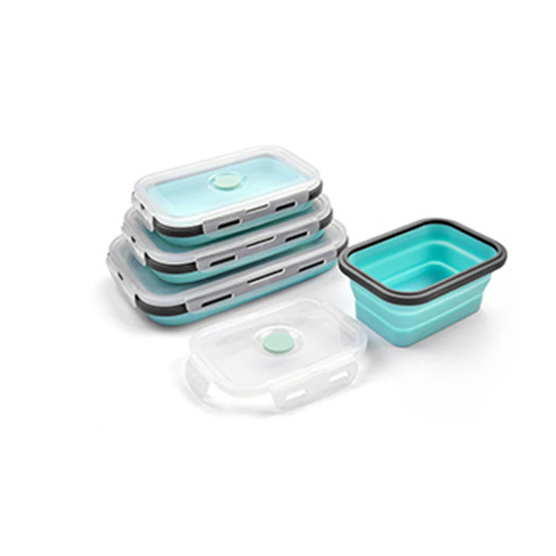 Boîte à déjeuner pliable en silicone, ensemble de 3/4 pièces – Image 10