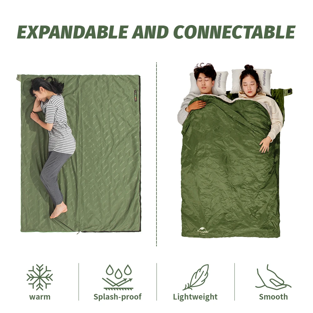 Sac de couchage de camping, imperméable, ultraléger, 3 saisons, grand sac Naturehike 2026 – Image 3