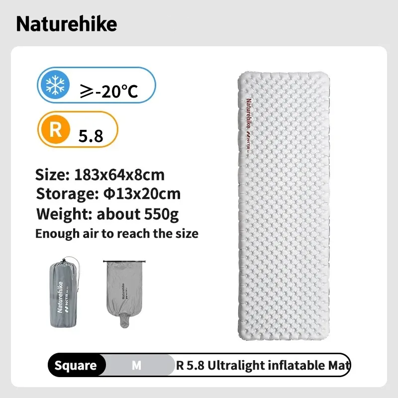 Matelas gonflable de camping couchage pliable ultraléger pour tente Naturehike R 5.8 – Image 10