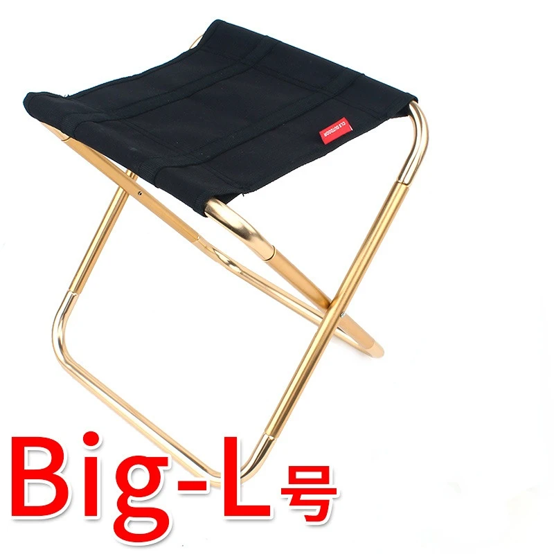 grand Tabouret pliant 70x75 en alliage d'aluminiumultra compact pêche, camping, plein air – Image 7