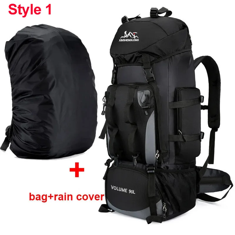 Sac à dos imperméable grande capacité 90 L randonnée camping sport de plein air plutôt hommes – Image 8