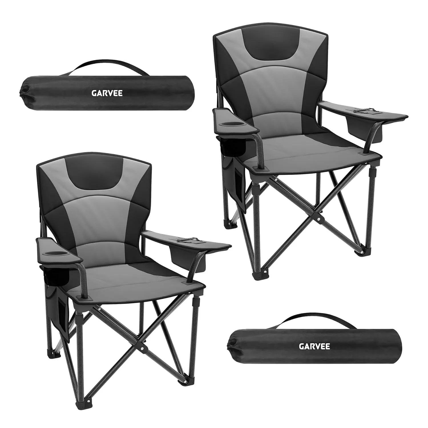 1/2 Chaise/fauteuil camping adultes pliable résistant 200 kg, pour camping peche plein air – Image 9