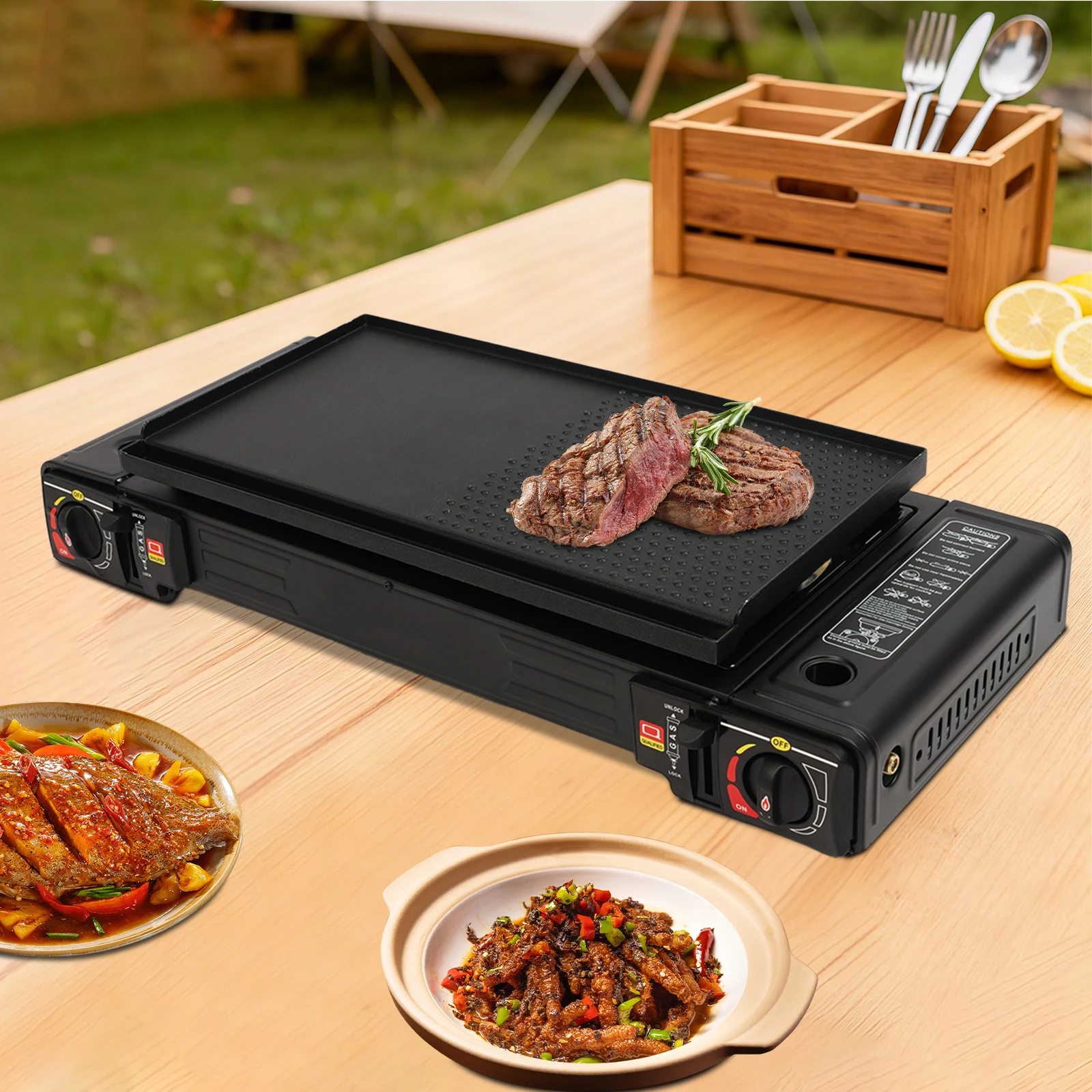 Réchaud de Camping Portable à 2 brûleurs – Image 11