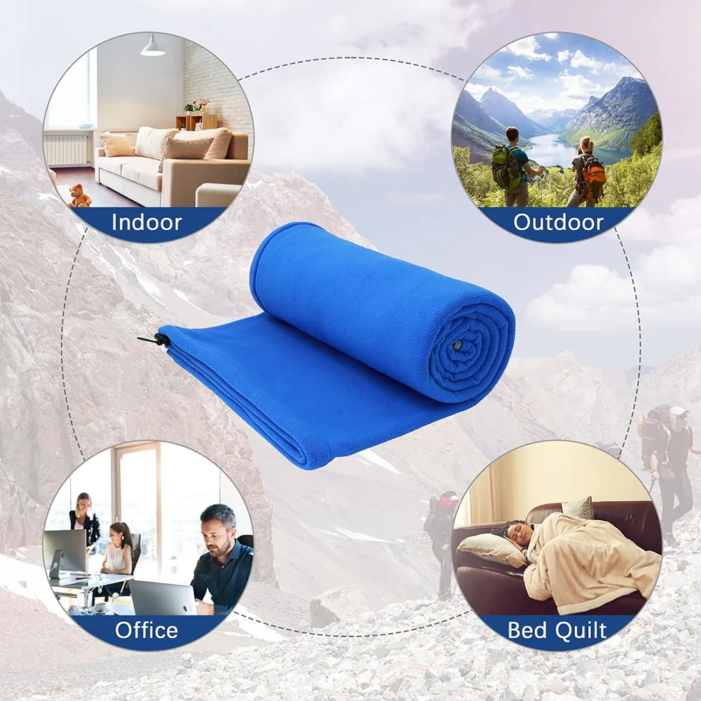 Sac/doublure pour sac de cochage en polaire 20/10°C 1 personne 180x80cm – Image 3