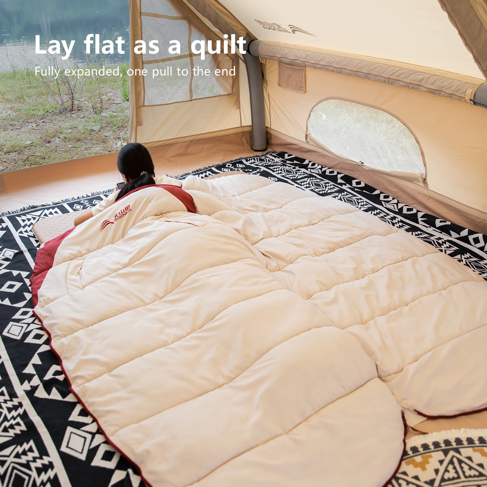 Sac de couchage XL imperméable pour adultes – Image 5