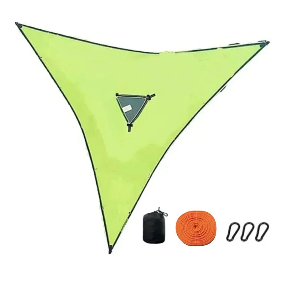Hamac triangulaire multi-personnes filet pliable en maillerobuste – Image 7