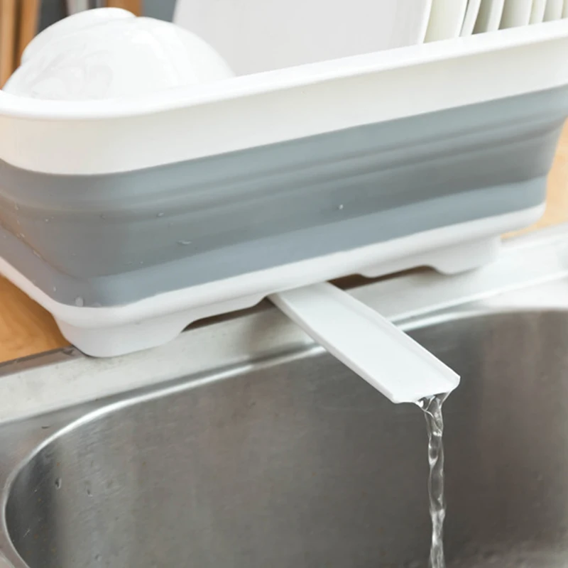 Égouttoir à vaisselle pliable et portable pour cuisine – Image 10
