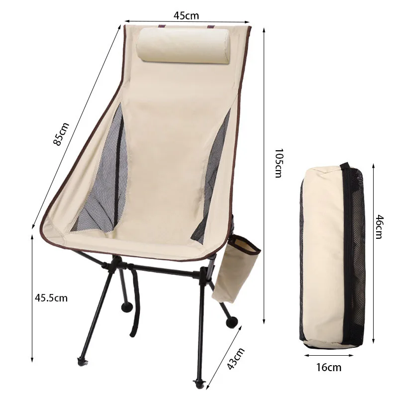 Chaise pliable légère alliage d'aluminium camping (jusqu'à 150kg) – Image 8