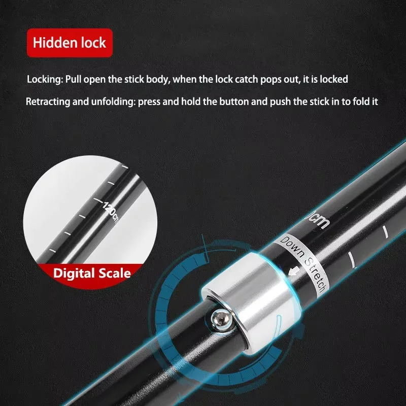 2 bâtons de trekking ultralégers pliables – Image 15