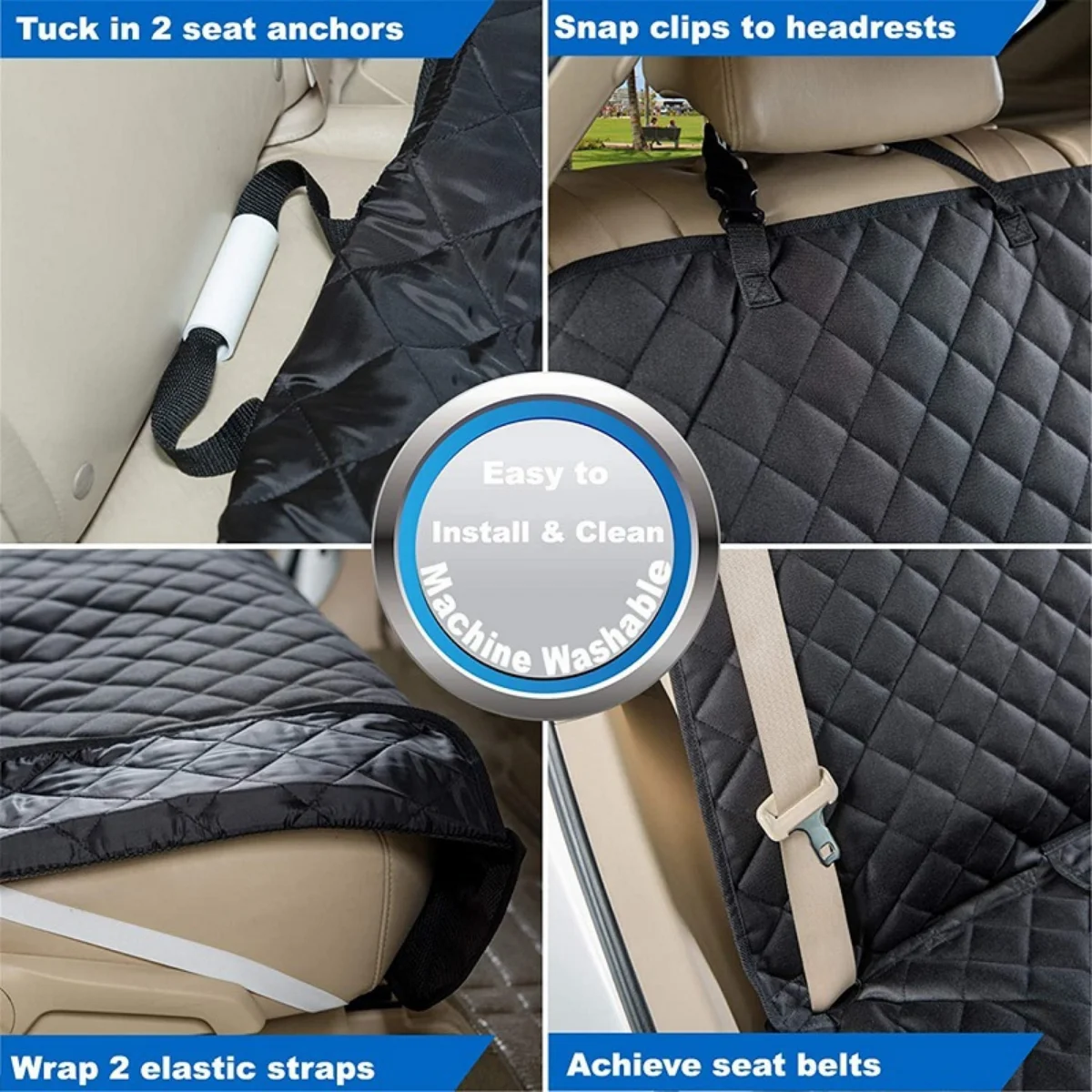 Housse imperméable, tapis de protection de siège arrière – Image 13