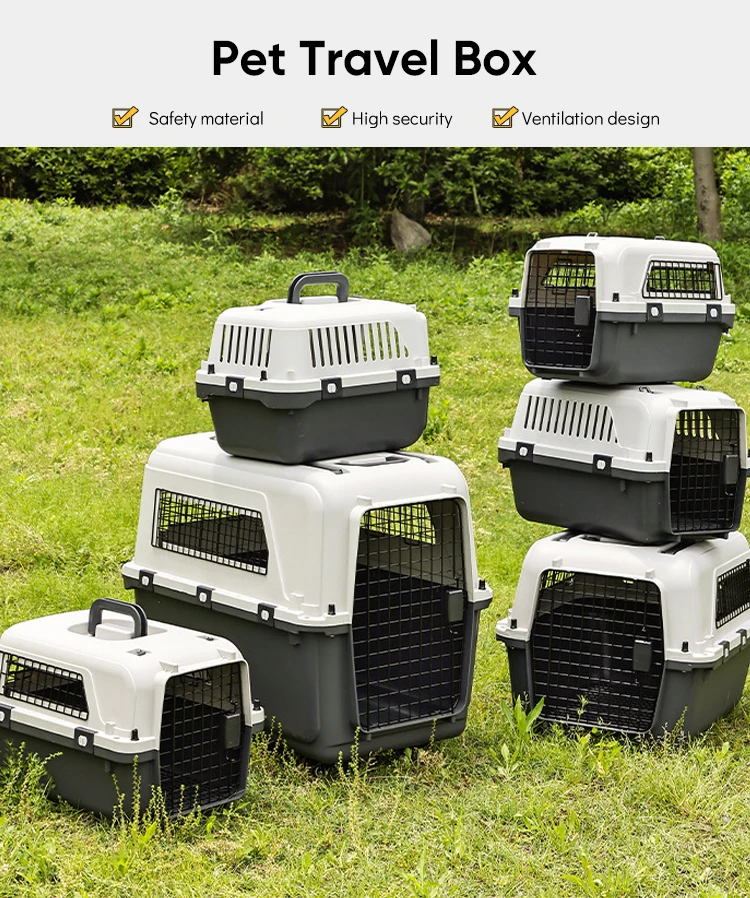 Dog Cage Pet Carrier Kennel Dog Travel Cate Portable Dog Cage for Small and Large Pets Air Box – Image 13
