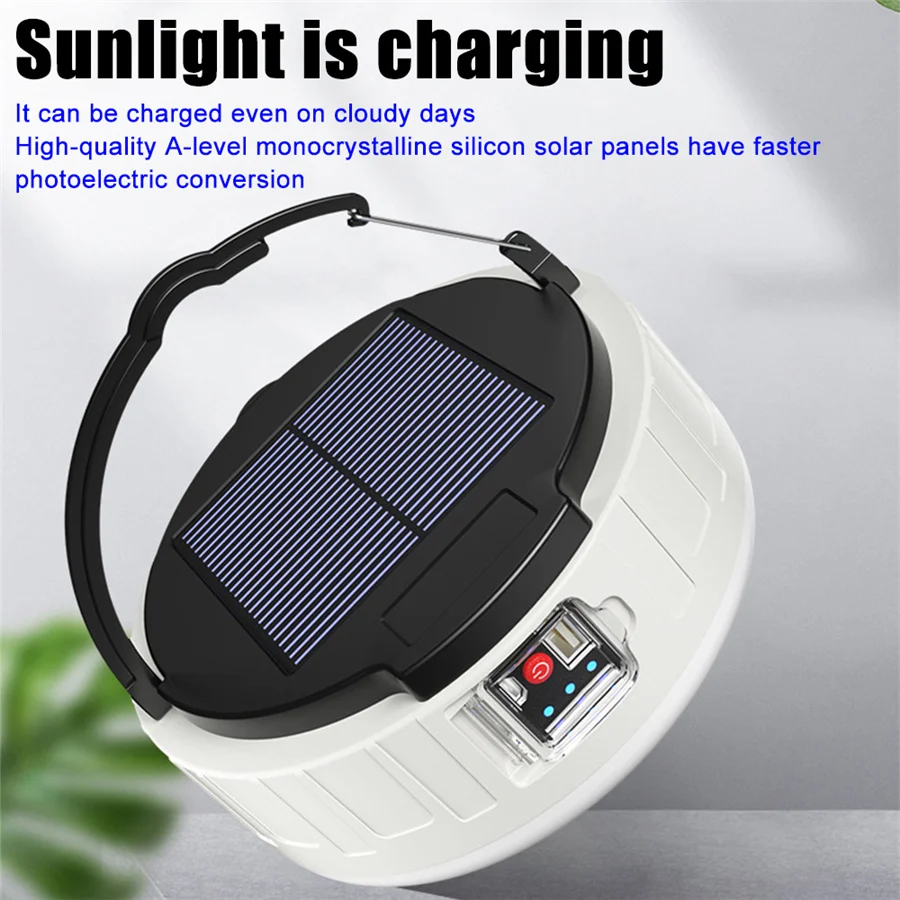 Lampes solaires d'extérieur portables à LED, 3 modes, rechargeables – Image 2