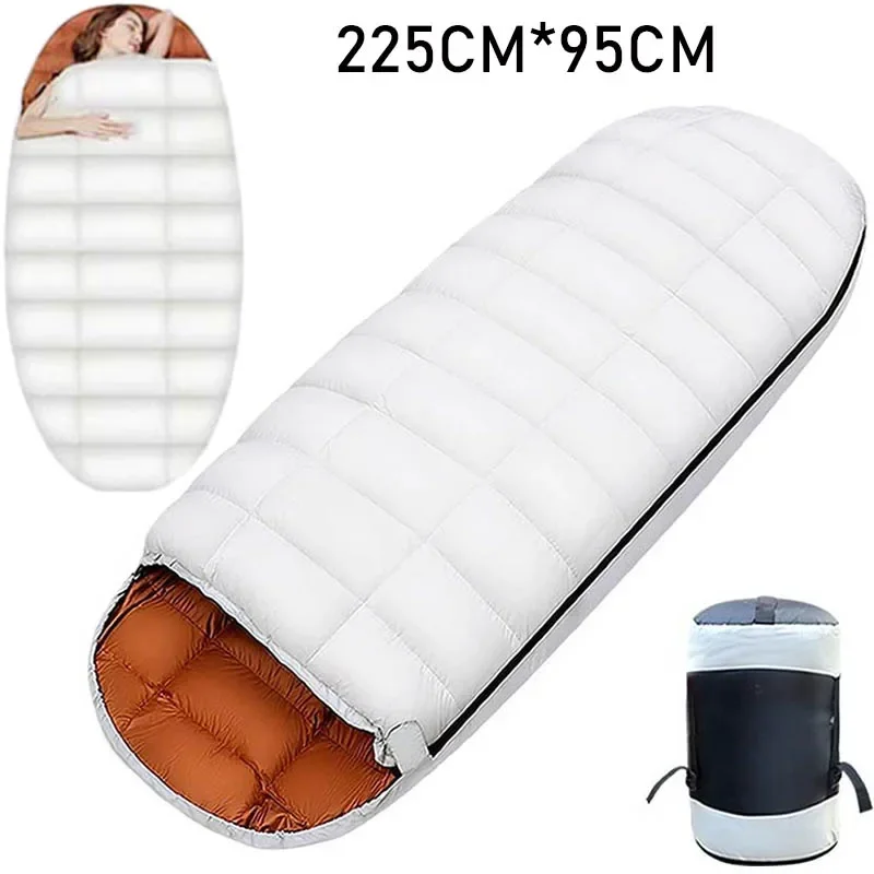 Sac de couchage en duvet imperméable plus large 225CM * 95CM