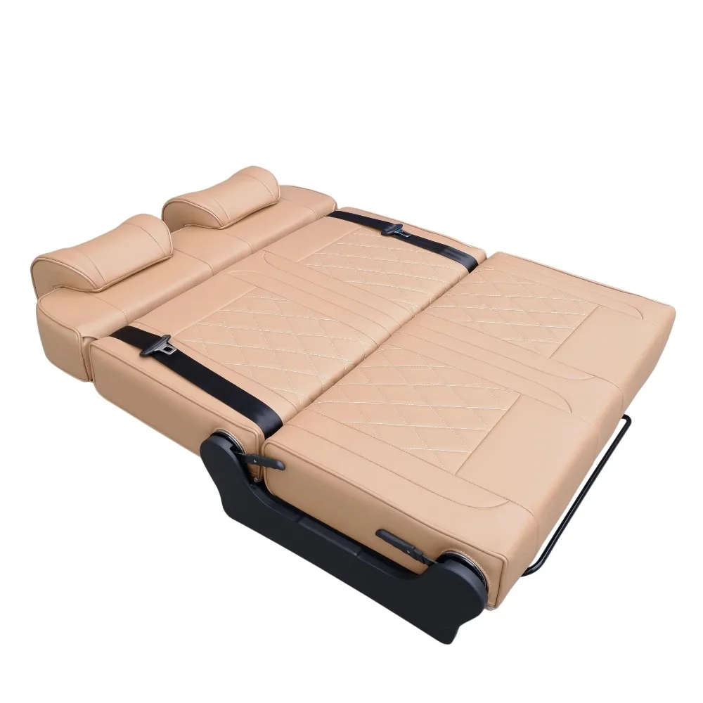 Sièges de camping-car en cuir de luxe réglables, convertibles en lit, avec appuis tête amovible, 2/3 places – Image 6