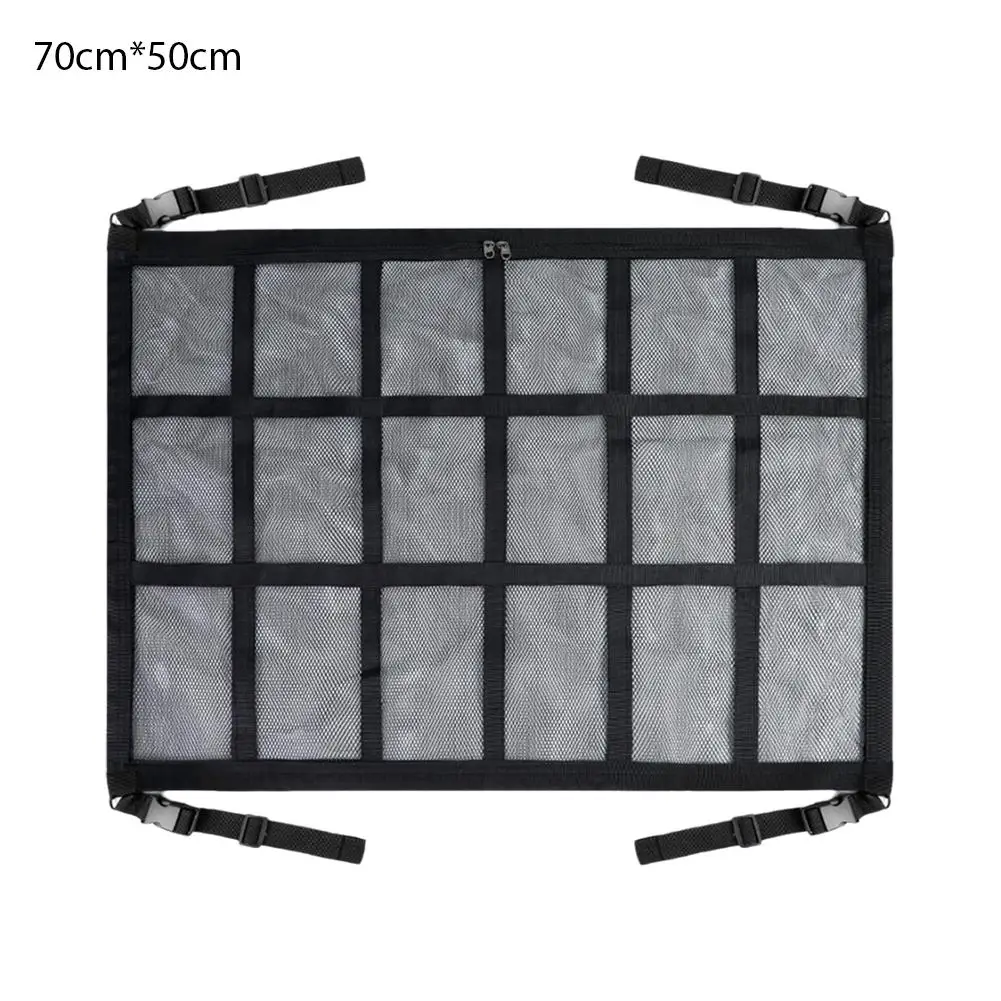 Organisateur de rangement de toit de voiture, sac en filet solide – Image 9