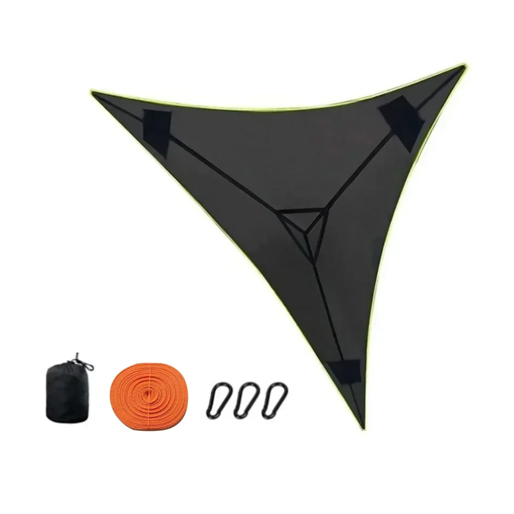 Hamac triangulaire multi-personnes filet pliable en maillerobuste – Image 8