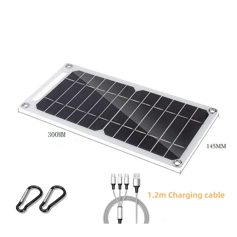 Panneau solaire 5V USB Type-C chargeur téléphone portable – Image 11