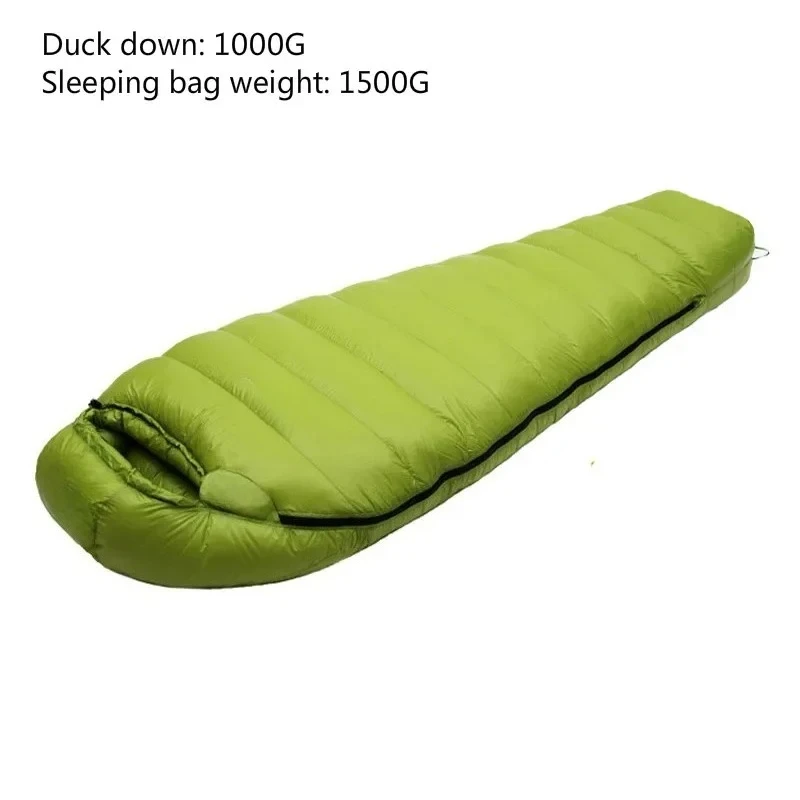 Sac de couchage ultra léger en duvet d'hiver et d'automne 400 g, 1 200 g 0 à -10 – Image 9