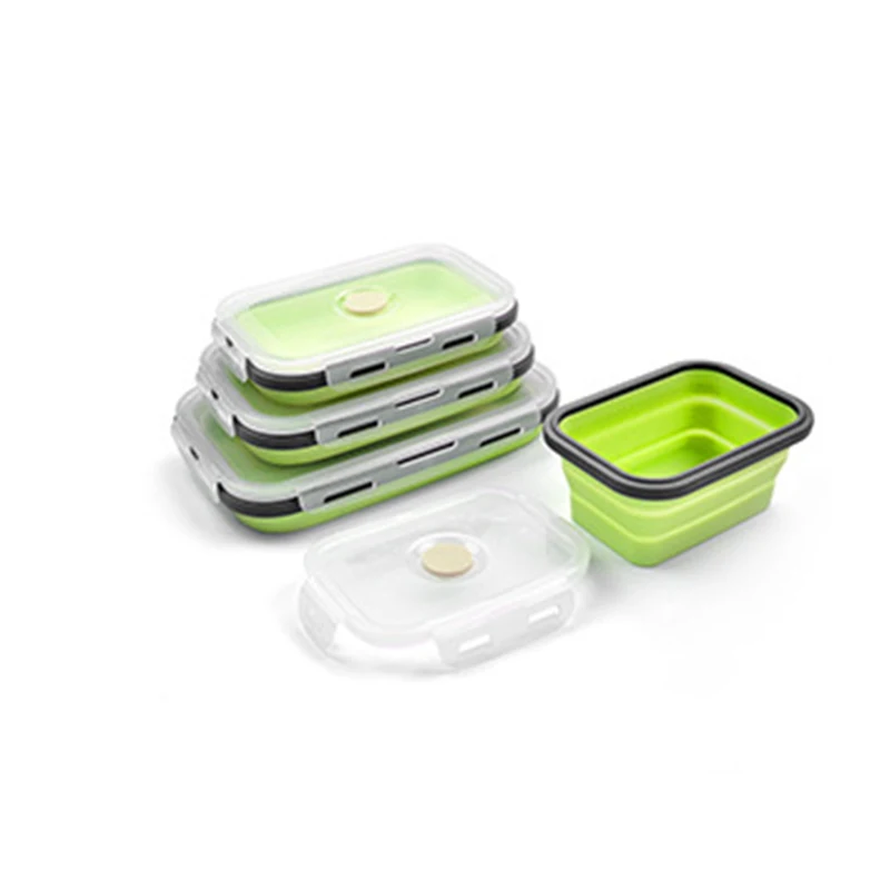 Boîte à déjeuner pliable en silicone, ensemble de 3/4 pièces – Image 9