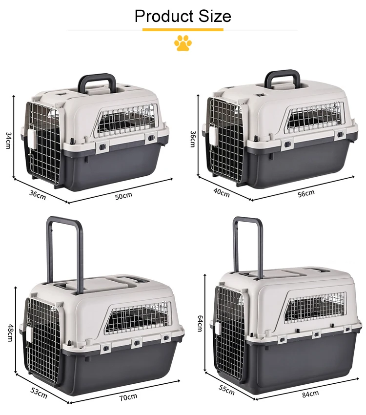 Dog Cage Pet Carrier Kennel Dog Travel Cate Portable Dog Cage for Small and Large Pets Air Box – Image 14
