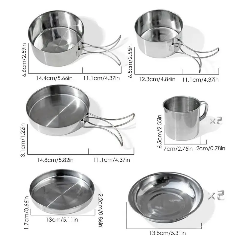 Ensemble d'ustensiles de cuisine acier inoxydable 8 pièces – Image 6