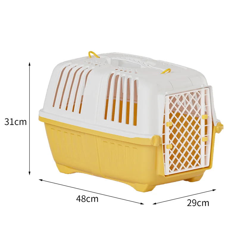Cage de transport portable pour chien et chaten plastique rigide – Image 6