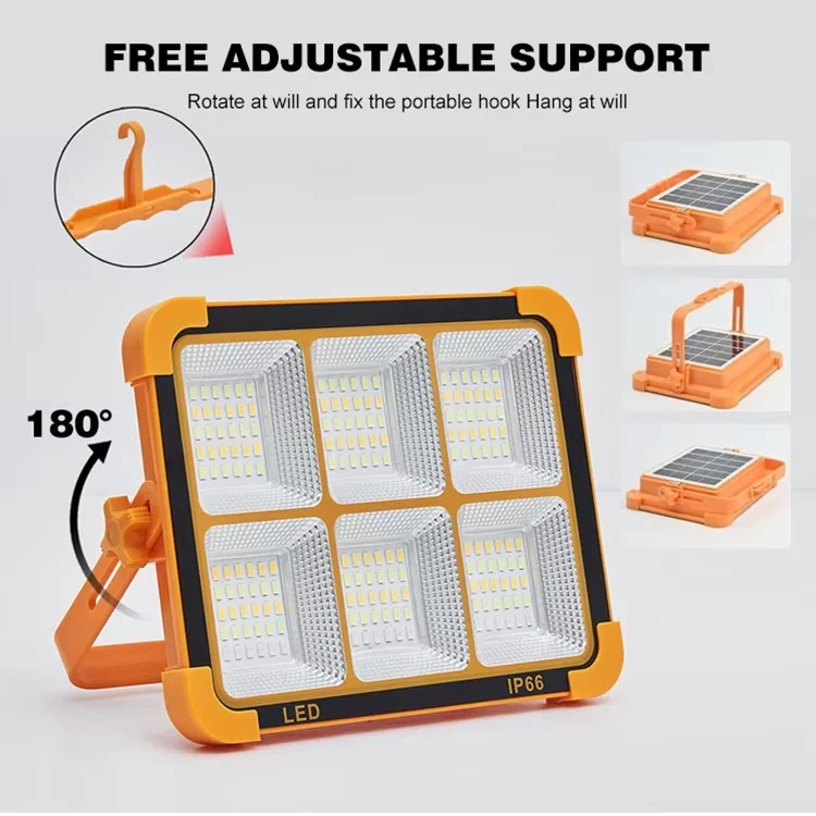 Lampe de camping solaire portable avec support – Image 9