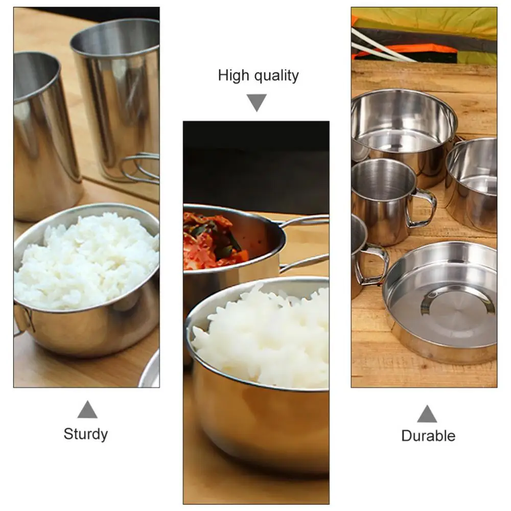Ensemble d'ustensiles de cuisine acier inoxydable 8 pièces – Image 7