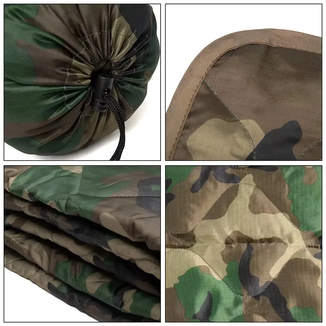 Sac de couchage chaud/Couette de camping ultralégère camouflage -10℃/~20℃Welead Camo Woobie – Image 2